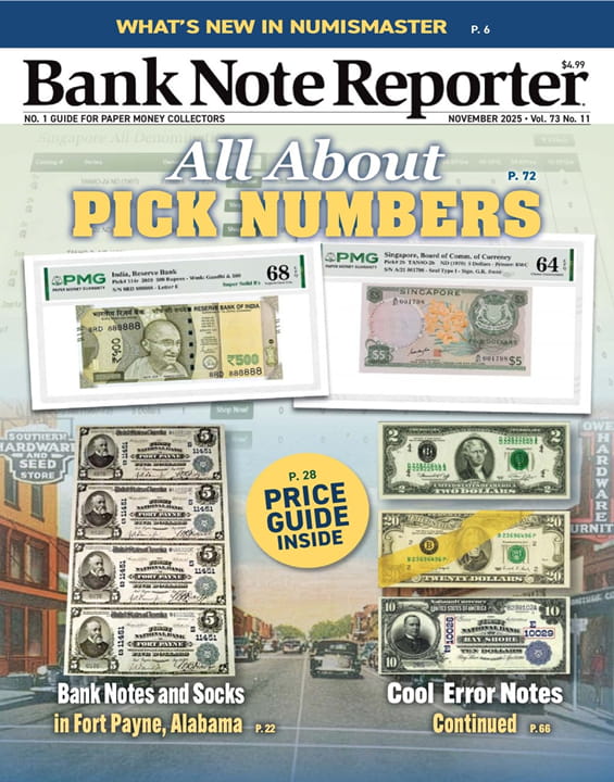 Bank Note Reporter Magazine