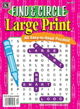 Find  Circle Large Print Magazine